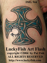 Neverending Cross Celtic Tattoo Design 1