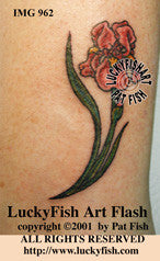 Dutch Iris Tattoo Design 1