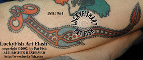 Kells Eel Celtic Tattoo Design 1