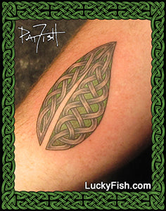 Transformation Celtic Leaf Tattoo Design