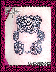 Celtic Teddy Bear Tattoo Design