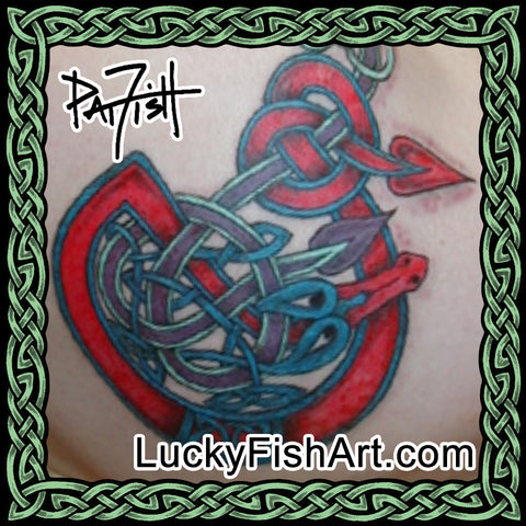 Celtic Snake & Eel Tattoos