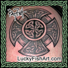 Celtic Fireman&#39;s Cross Tattoos