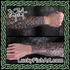 Celtic Forearm Sleeve Tattoos