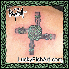 Celtic Saints Cross Tattoos