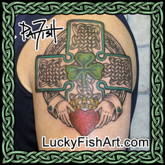 Celtic Claddagh Cross Tattoos