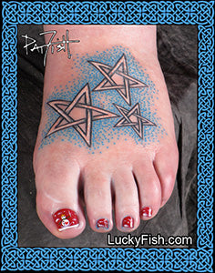 Twinkle Celtic Star Tattoo Design