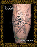 Poison Arrow Frog Tattoo Design lines