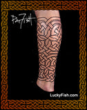 Gauntlet Tattoo Wrap Celtic Knotwork Design
