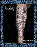 Salmon of Knowledge Celtic Tattoo Design