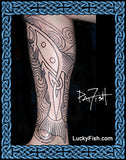 Salmon of Knowledge Celtic Tattoo Design