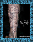 Salmon of Knowledge Celtic Tattoo Design