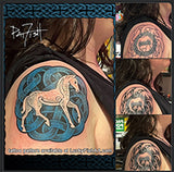 Pictish Horse Tattoo with Epona Pony Celtic Design