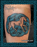 Pictish Horse Tattoo with Epona Pony Celtic Design