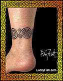 La Tene Spirals Celtic Tattoo Design