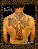tattoo Celtic cross backpiece