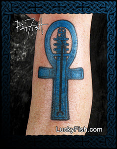 Djed Ankh Egyptian Tattoo Design