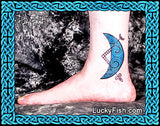 Pictish crescent on ankle tattoo photo