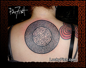 I Am flawed If I Am Not Free  Zen Circle Tattoo Design For Men By  Griffarion