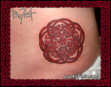 Mystic Rose Celtic Knot Tattoo Design