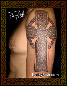Soldier Cross Celtic Tattoo Design 1