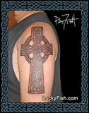 Soldier Cross Celtic Tattoo Design 2