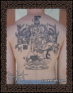 Pacal Votan Mayan Tattoo Design