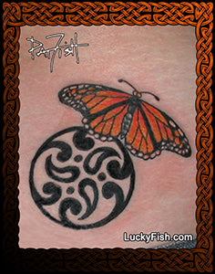 Monarch Goddess Tattoo Design