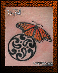 Monarch Goddess Tattoo Design