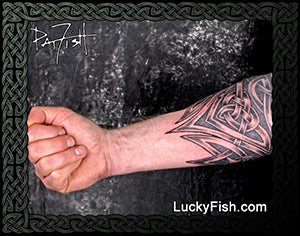 Dragons Teeth Band Celtic Tattoo Design warrior