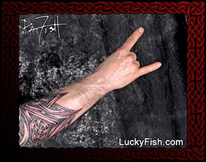 Dragons Teeth Band Celtic Tattoo Design by Pat Fish of LuckyFish.com