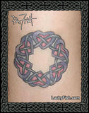 Ring of Hearts Celtic Tattoo Design pastel colors