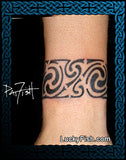 spiral Tattoo with Celtic Design