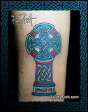Welch Celtic cross Wales church tattoo design