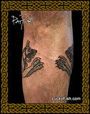 Celtic lion dog tattoo photo