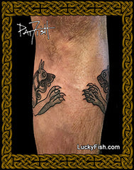 Celtic lion dog tattoo photo