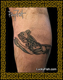 Celtic tattoo pattern lion dog