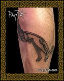 Celtic lion tattoo pattern