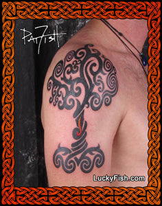 Magic Tree Tribal Tattoo Design