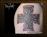 Irish Celtic Cross Tattoo Design