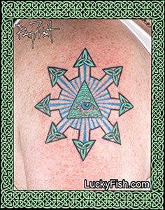 Chaos Eye Celtic Tattoo Design