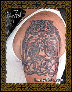 Celtic Animals Half-Sleeve Tattoo Design