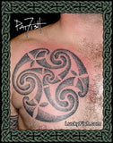 dotted Eye of the Storm Celtic Tattoo Design