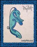 Pictish swimming elephant Tattoo Design