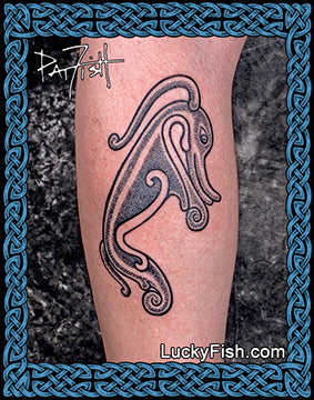 Pictish seamonster beastie tattoo