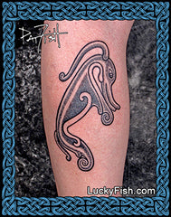 Pictish seamonster beastie tattoo