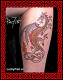 nordic celtic dragon tattoo