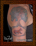 Fox Den Celtic Oak Tattoo Design 