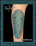 Awakening Celtic Knot Tattoo Design colored