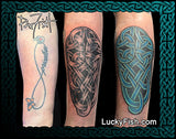 Awakening Celtic Knot Tattoo Design coverup